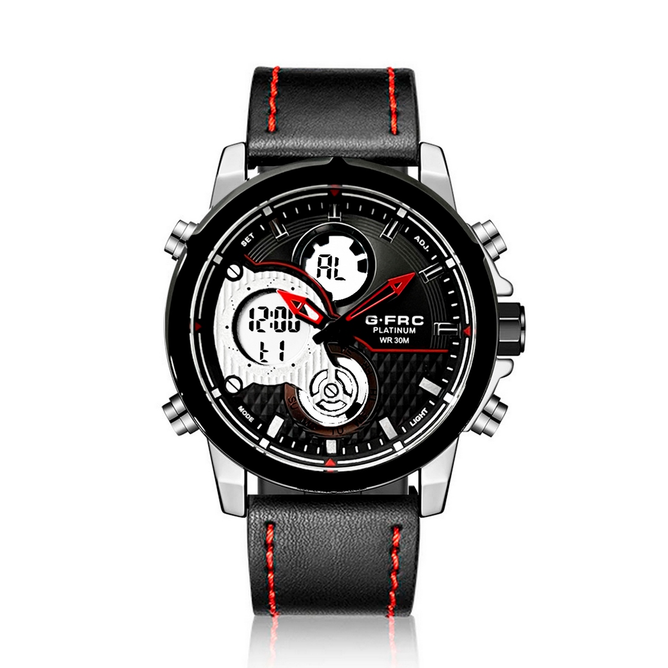 Reloj G-force Original Al151c Digital Cuero Hombre + Estuche